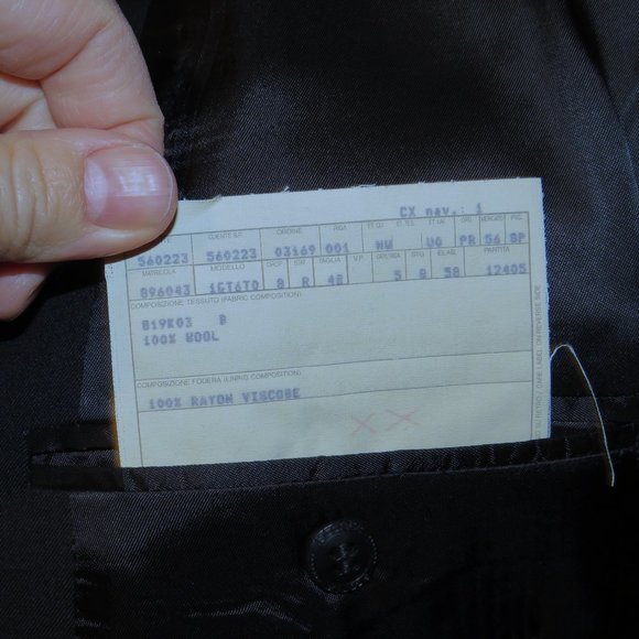 Istante by Versace Vintage Solid Black Four Metal Button Sport Coat 38R - Picture 11 of 12